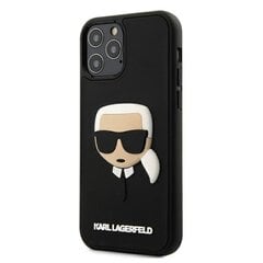 Karl Lagerfeld case for Samsung Galaxy S21 Plus KLHCS21MKH3DBK black hard case 3D Rubber Karl`s Head hinta ja tiedot | Puhelimen kuoret ja kotelot | hobbyhall.fi