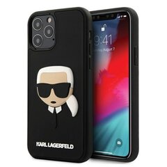 Karl Lagerfeld case for Samsung Galaxy S21 Plus KLHCS21MKH3DBK black hard case 3D Rubber Karl`s Head hinta ja tiedot | Puhelimen kuoret ja kotelot | hobbyhall.fi