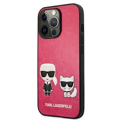 Karl Lagerfeld case for iPhone 13 Mini 5,4" KLHCP13SPCUSKCP fushia hard case Iconic Karl & Choupette hinta ja tiedot | Puhelimen kuoret ja kotelot | hobbyhall.fi