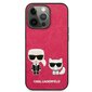 Karl Lagerfeld case for iPhone 13 Mini 5,4" KLHCP13SPCUSKCP fushia hard case Iconic Karl & Choupette hinta ja tiedot | Puhelimen kuoret ja kotelot | hobbyhall.fi