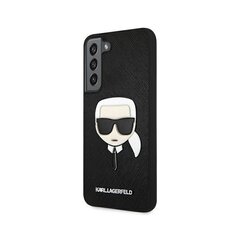 Karl Lagerfeld case for Samsung Galaxy S22 KLHCS22SOKPK hard case black Saffiano Iconic Patch hinta ja tiedot | Puhelimen kuoret ja kotelot | hobbyhall.fi