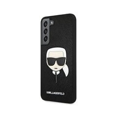 Karl Lagerfeld case for Samsung Galaxy S22 Plus KLHCS22MOKPK hard case black Saffiano Iconic Patch hinta ja tiedot | Puhelimen kuoret ja kotelot | hobbyhall.fi