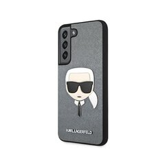 Karl Lagerfeld case for Samsung Galaxy S22 KLHCS22SSAKHSL hard case silver Saffiano Karl`s Head hinta ja tiedot | Puhelimen kuoret ja kotelot | hobbyhall.fi