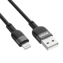 BWOO kaapeli X230L USB - Lightning 1,0m 2,4A musta hinta ja tiedot | Puhelinkaapelit | hobbyhall.fi