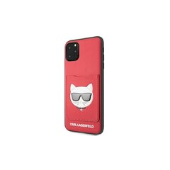 Karl Lagerfeld case for iPhone 11 Pro Max KLHCN65CSKCRE hard case red Choupette Head hinta ja tiedot | Puhelimen kuoret ja kotelot | hobbyhall.fi