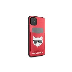 Karl Lagerfeld case for iPhone 11 Pro Max KLHCN65CSKCRE hard case red Choupette Head hinta ja tiedot | Puhelimen kuoret ja kotelot | hobbyhall.fi