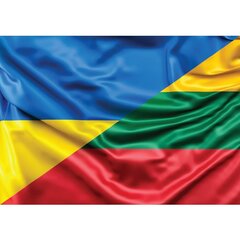Magneetti, jossa on Ukrainan ja Liettuan lippu hinta ja tiedot | Sisustustarrat | hobbyhall.fi
