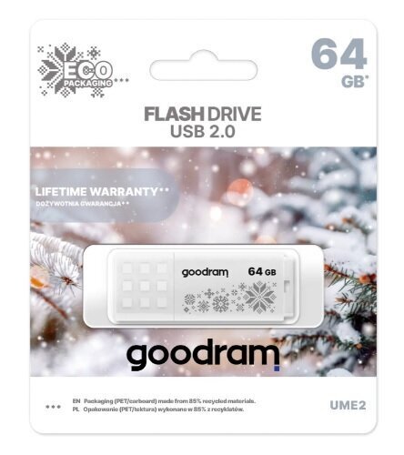 Goodram Winter (UME2-0640W0R11-WI), 64 Gt hinta ja tiedot | Muistitikut | hobbyhall.fi