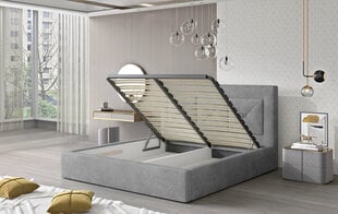 Sänky NORE Cloe 04, 160x200cm, tummanharmaa hinta ja tiedot | Sängyt | hobbyhall.fi