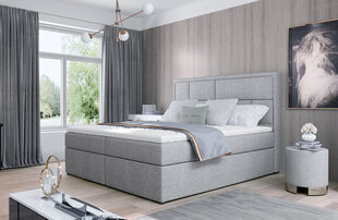 Sänky NORE Meron 25, 180x200 cm, vaaleanharmaa. hinta ja tiedot | Sängyt | hobbyhall.fi