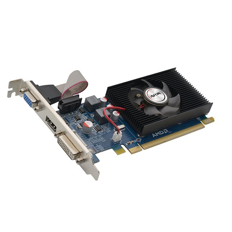 AFOX Radeon HD 6450 1GB DDR3 64Bit DVI HDMI VGA LP (AF6450-1024D3L9) hinta ja tiedot | Näytönohjaimet | hobbyhall.fi