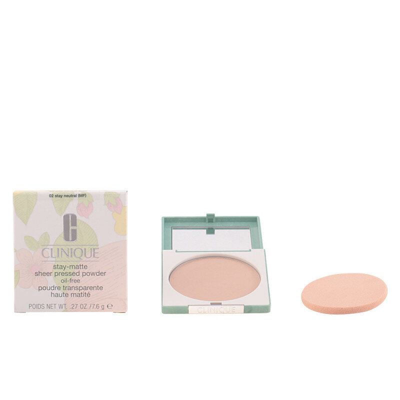 Puuteri Clinique Stay Matte Sheer Pressed Powder, 02 Stay Neutral, 7,6 g hinta ja tiedot | Meikkivoiteet ja puuterit | hobbyhall.fi