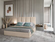 Sänky Micadoni Home Pyla, 160x200cm, beige väri hinta ja tiedot | Sängyt | hobbyhall.fi