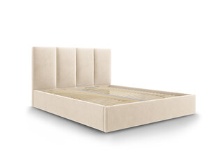 Sänky Micadoni Home Pyla, 160x200cm, beige väri hinta ja tiedot | Sängyt | hobbyhall.fi