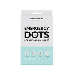 Ihonhoitolaastarit herkälle akneen taipuvaiselle iholle Emergency Dots hinta ja tiedot | Breakout+aid Hajuvedet ja kosmetiikka | hobbyhall.fi