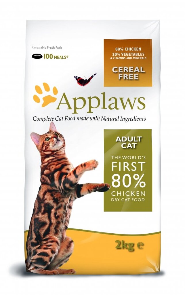 Applaws Dry Cat -kuivaruoka täysikasvuisille kissoille, kanalla, 7,5 kg hinta ja tiedot | Kissan kuivaruoka | hobbyhall.fi