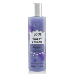 Suihkugeeli I love Violet Dreams, 360 ml hinta ja tiedot | Suihkusaippuat ja suihkugeelit | hobbyhall.fi