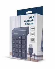 Gembird USB Numeric hinta ja tiedot | Näppäimistöt | hobbyhall.fi