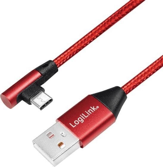 LogiLink USB-A - USB-C 0,3 m (CU0145) hinta ja tiedot | Puhelinkaapelit | hobbyhall.fi
