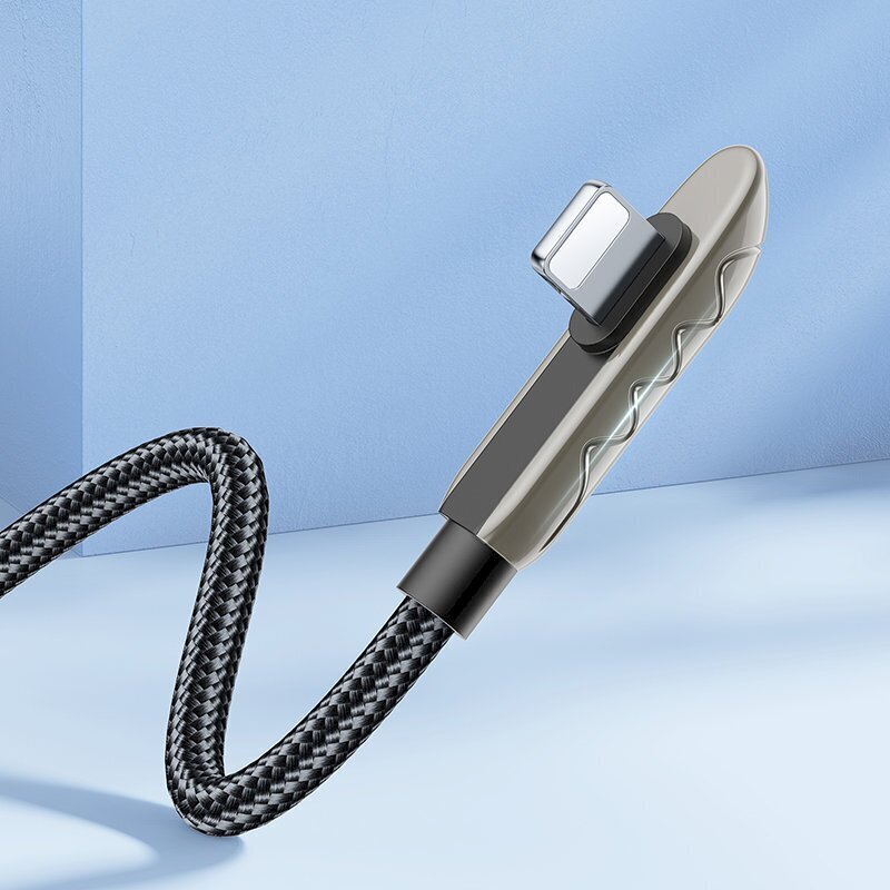 Joyroom Gamingin USB-kaapeli – Lightning Charging / Data 2,4A 1,2m hopea (S-1230K3) hinta ja tiedot | Puhelinkaapelit | hobbyhall.fi