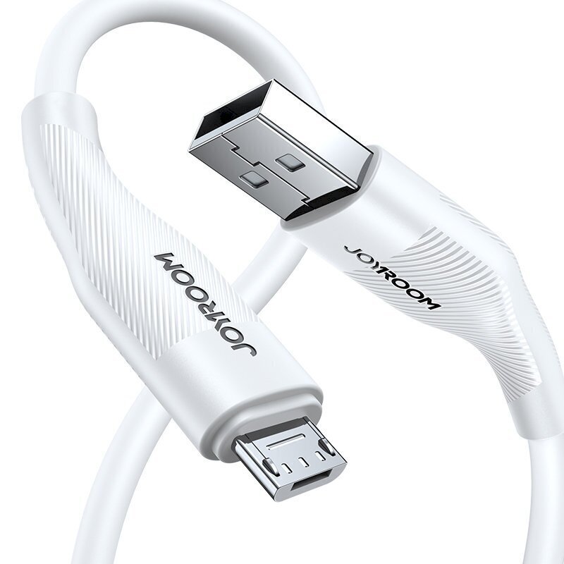 Joyroom USB-kaapeli - micro USB lataus / tiedonsiirto 3A 1m valkoinen (S-1030M12) hinta ja tiedot | Puhelinkaapelit | hobbyhall.fi