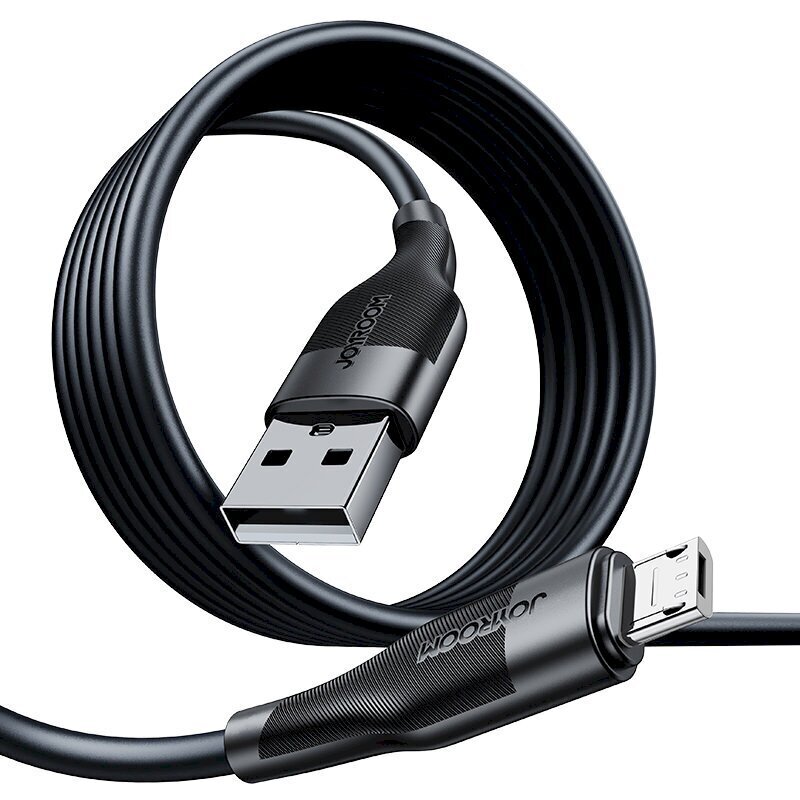 Joyroom USB cable - micro USB charging / data transmission 3A 1m black (S-1030M12) hinta ja tiedot | Puhelinkaapelit | hobbyhall.fi