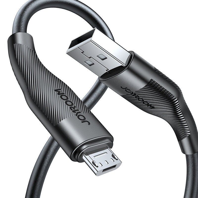 Joyroom USB cable - micro USB charging / data transmission 3A 1m black (S-1030M12) hinta ja tiedot | Puhelinkaapelit | hobbyhall.fi