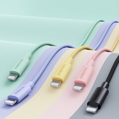 Joyroom USB-C-kaapeli nopeaan lataukseen ja tiedonsiirtoon 20W 2m musta (S-2024M13) hinta ja tiedot | Puhelinkaapelit | hobbyhall.fi