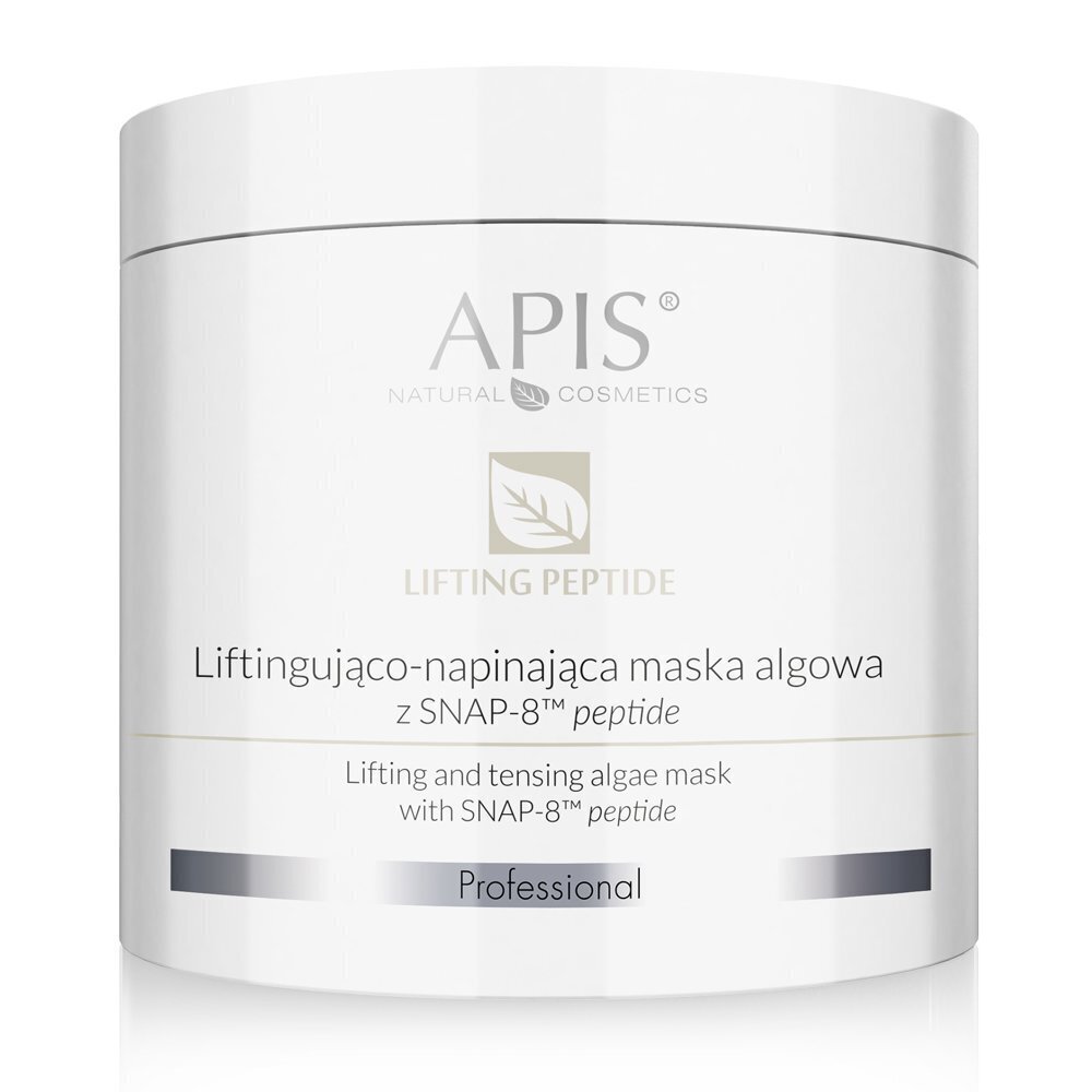 Kiinteyttävä naamio SNAP-8™ peptidillä ikääntyvälle ja kuivuneelle iholle Apis Lifting Peptide Algae Mask, 200g hinta ja tiedot | Kasvonaamiot ja silmänalusaamiot | hobbyhall.fi