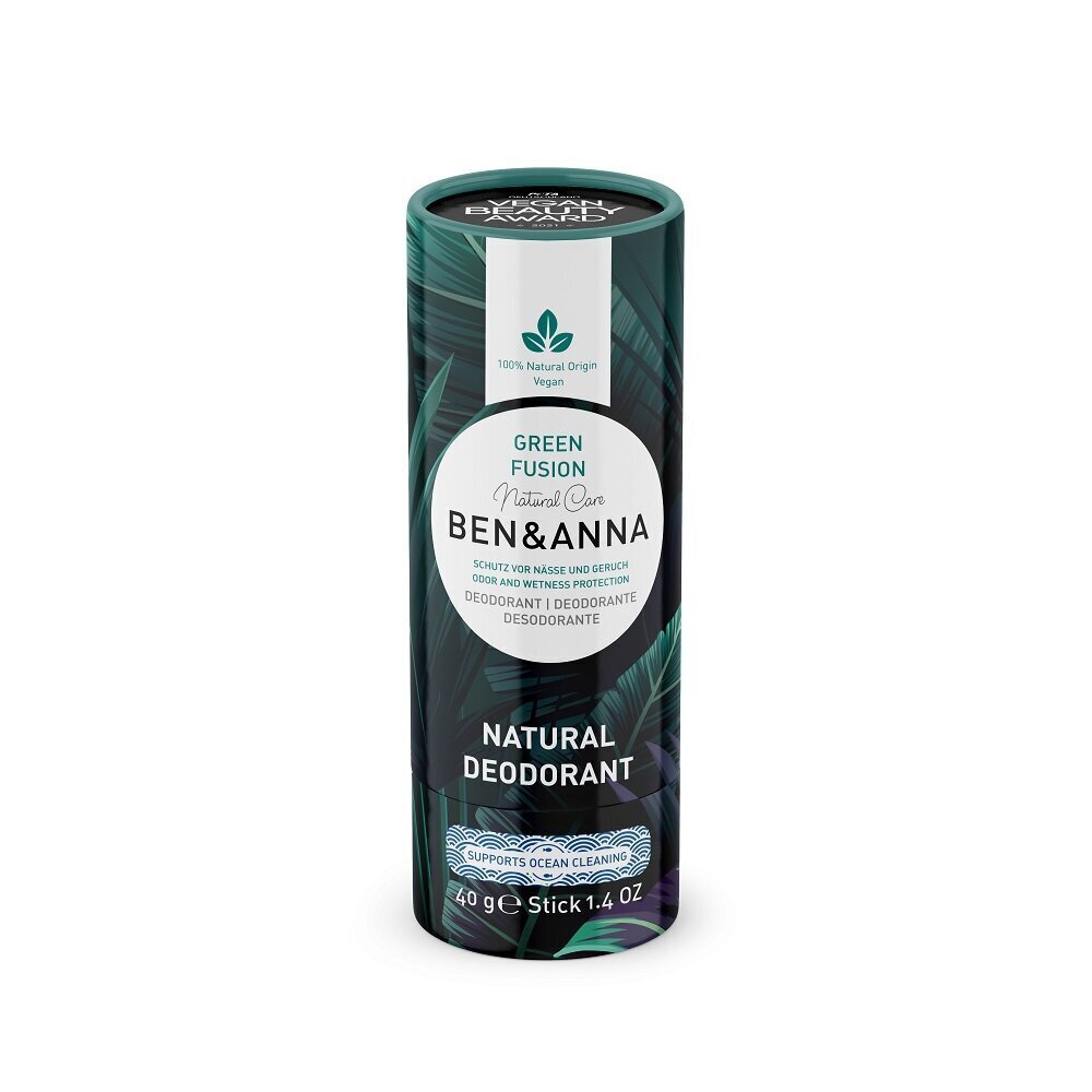 Ben & Anna Natural Deodorant Green Fusion 40g deodorantti hinta ja tiedot | Deodorantit | hobbyhall.fi