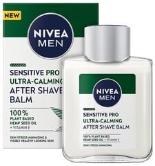 Rauhoittava partavesibalsami Nivea Men Sensitive Pro Ultra-Calming, 100 ml hinta ja tiedot | Nivea Hygieniatuotteet | hobbyhall.fi