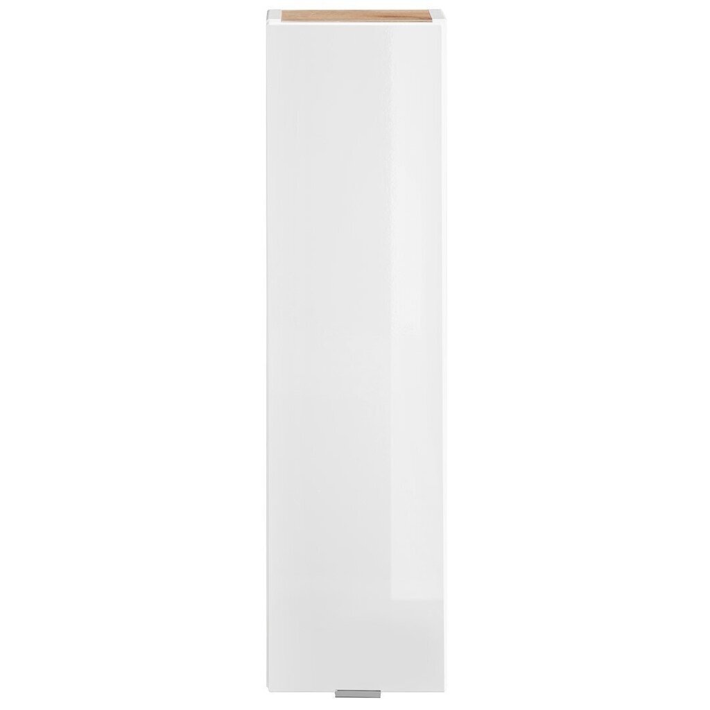 Kylpyhuonekaappi Hakano Barios, 20x75 cm, valkoinen/ruskea hinta ja tiedot | Kylpyhuonekaapit | hobbyhall.fi