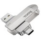 USB-muistitikku HOCO UD10 Wise, USB 3.0/Type C, 16 GB, hopea hinta ja tiedot | Muistitikut | hobbyhall.fi
