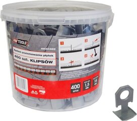 Awtools AW30366 laattojen tasoitusniitit 400 kpl. hinta ja tiedot | Käsityökalut | hobbyhall.fi