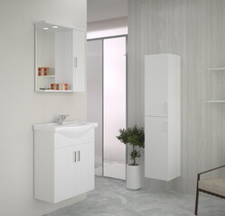 Eternal-kylpyhuonekaappi, korkea, 160 x 35 x 35 cm, korkeakiilto valkoinen hinta ja tiedot | Kylpyhuonekaapit | hobbyhall.fi
