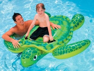 Ilmatäytteiset lelut Intex Li, l 'Sea Turtle Ride-On 150x127 cm hinta ja tiedot | Puhallettavat vesilelut ja uima-asusteet | hobbyhall.fi