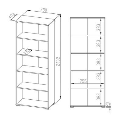 Hylly Optimal 05Vaalea tammi hinta ja tiedot | Hyllyt | hobbyhall.fi