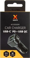 XTORM Fast Car Charger USB-C PD & USB QC hinta ja tiedot | Puhelimen laturit | hobbyhall.fi