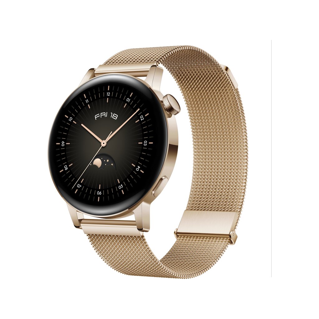 Huawei Watch GT 3 Elegant Gold Milanese hinta ja tiedot | Älykellot | hobbyhall.fi