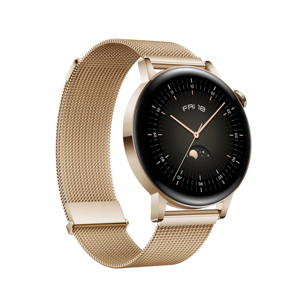 Huawei Watch GT 3 Elegant Gold Milanese hinta ja tiedot | Älykellot | hobbyhall.fi