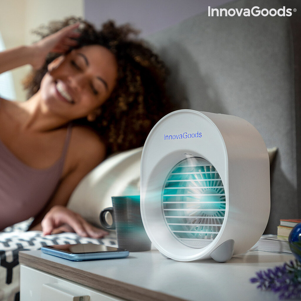 Ultraääni-ilmankostutin LED Koolizer InnovaGoods Mini Ultrasonic Air Cooler hinta ja tiedot | Tuulettimet | hobbyhall.fi