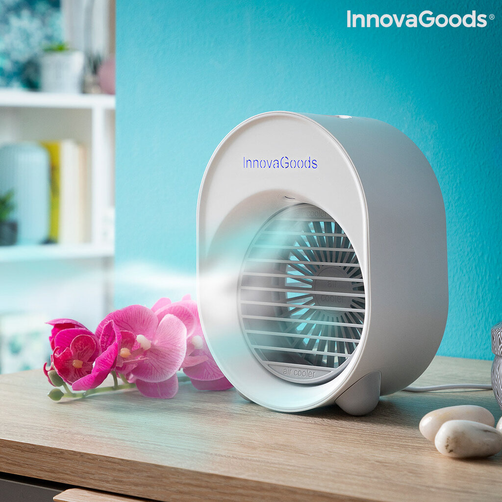 Ultraääni-ilmankostutin LED Koolizer InnovaGoods Mini Ultrasonic Air Cooler hinta ja tiedot | Tuulettimet | hobbyhall.fi
