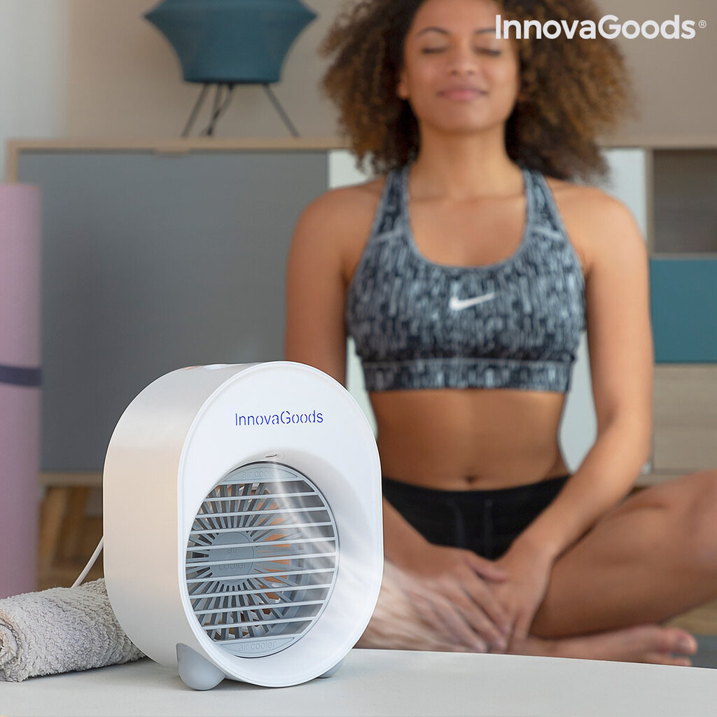 Ultraääni-ilmankostutin LED Koolizer InnovaGoods Mini Ultrasonic Air Cooler hinta ja tiedot | Tuulettimet | hobbyhall.fi