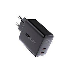 Acefast laturi 2x USB Type C 40W, PPS, PD, QC 3.0, AFC, FCP musta (A9 musta) hinta ja tiedot | Acefast Puhelimet, älylaitteet ja kamerat | hobbyhall.fi