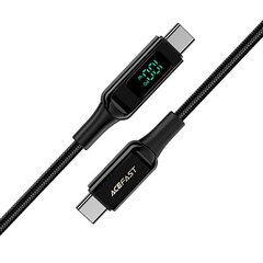 Acefast cable USB Type C - USB Type C 2m, 100W (20V / 5A) black (C6-03 Black) hinta ja tiedot | Acefast Puhelimet, älylaitteet ja kamerat | hobbyhall.fi