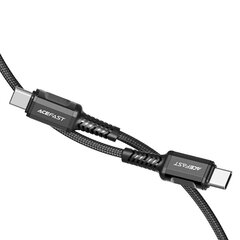 Acefast kaapeli USB Type C - USB Type C 1,2m, 60W (20V / 3A) musta (C1-03 musta) hinta ja tiedot | Puhelinkaapelit | hobbyhall.fi