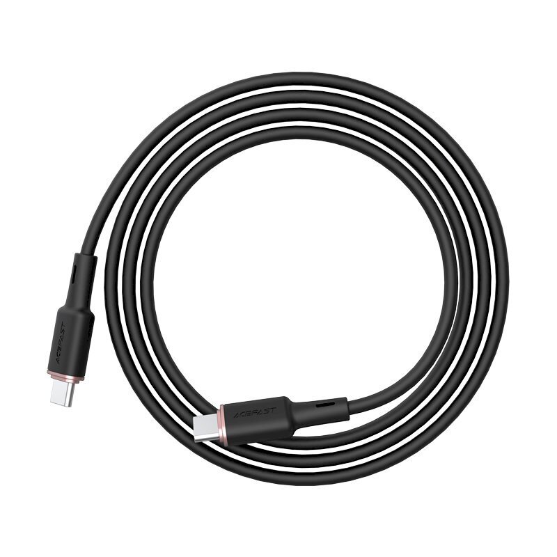 Acefast kaapeli USB Type C - USB Type C 1.2m, 60W (20V / 3A) musta (C2-03 musta) hinta ja tiedot | Puhelinkaapelit | hobbyhall.fi