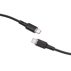 Acefast kaapeli USB Type C - USB Type C 1.2m, 60W (20V / 3A) musta (C2-03 musta) hinta ja tiedot | Acefast Puhelimet, älylaitteet ja kamerat | hobbyhall.fi
