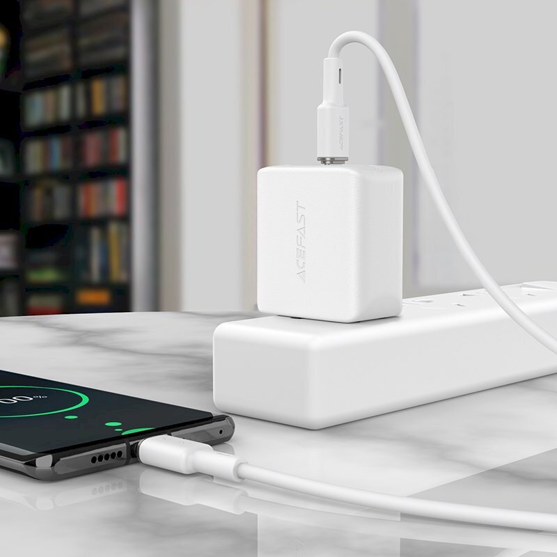 Acefast-kaapeli USB tyyppi C - USB Type C 1.2m, 60W (20V / 3A) vihreä (C2-03 vihreä) hinta ja tiedot | Puhelinkaapelit | hobbyhall.fi