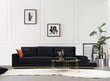 Kalune Design Line-sohva, musta hinta ja tiedot | Sohvat ja vuodesohvat | hobbyhall.fi